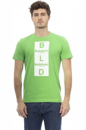 BALDININI Top, Herre, Grøn, M, Kortærmet Rund Hals T-shirt