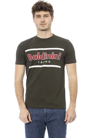 BALDININI Top, Herre, Grøn, XS, Kortærmet Rund Hals T-shirt