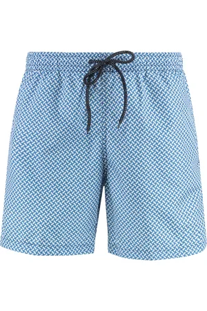 DRUMOHR Badetøj, Herre, Blå, L, Polyester, Mesh-foret svømme shorts med lommer