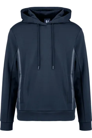 Bomboogie Sweathshirts & Hoodies, Herre, Blå, 2XL, Nylon, Stretch Teknisk Hoodie
