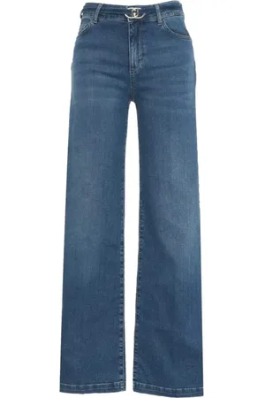 Liu Jo Jeans, Dame, Blå, W30, Bomuld, Blå Bottom Up Bukser