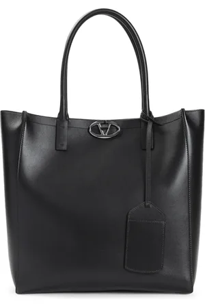 VALENTINO GARAVANI Taske, Dame, Sort, ONE SIZE, Læder, Vlogo Bold Edition Tote Bag