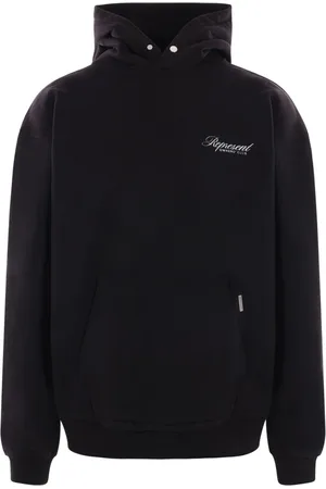Represent Sweathshirts & Hoodies, Herre, Sort, L, Bomuld, Sort hættetrøje med logo print