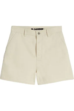 Jil Sander Shorts, Dame, , W28, Bomuld, Bomuldsshorts i høj talje