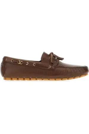 VALENTINO GARAVANI Sko, Herre, Brun, 42 1/2 EU, Uld, Stilfulde Loafers til Mænd