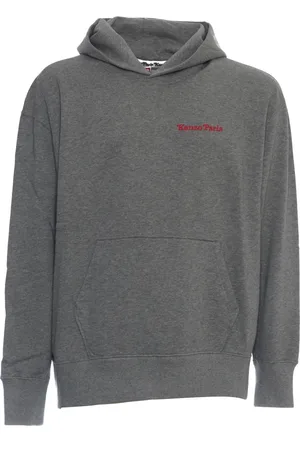 Kenzo Sweathshirts & Hoodies, Herre, Grå, S, Bomuld, Perle Ss25 Hættetrøje Sweatshirt