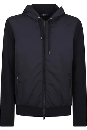 HERNO Sweathshirts & Hoodies, Herre, Blå, M, Bomuld, Blå Jakke til Mænd