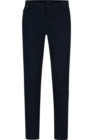 HUGO BOSS Bukser, Herre, Blå, 3XL, Bomuld, Blå Slim Fit Bukser Kaito