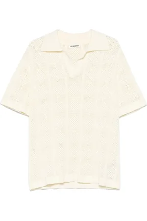 Jil Sander Top, Herre, Hvid, M, Bomuld, Hvide Polo Bluser og Polos