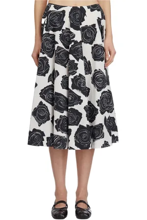 Marni Nederdel, Dame, Hvid, S, Bomuld, Lang bomuld nederdel