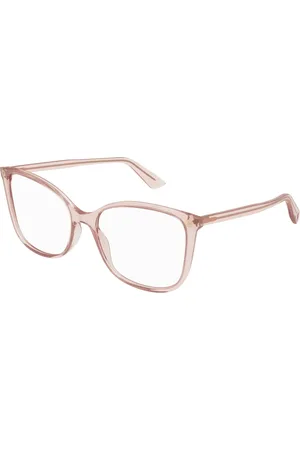 Gucci Tilbehør, Dame, Lyserød, 53 MM, Mode Briller i Brun Skildpadde