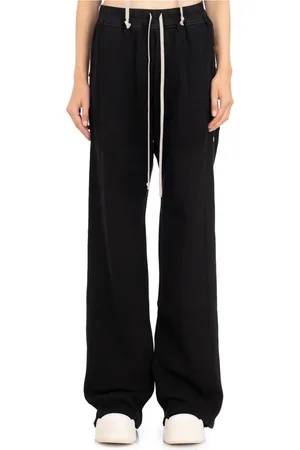 Rick Owens Bukser, Dame, Sort, XS, Fleece Pusher Bukser