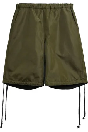 TAION Shorts, Herre, Grøn, M, Polyester, Reversible Ripstop Shorts med Lommer