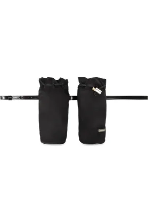 Salvatore Ferragamo Taske, Herre, Sort, ONE SIZE, Nylon, Nylon Bæltetaske med Lærdetaljer
