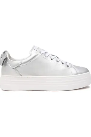 Nero Giardini Sko, Dame, Grå, 39 EU, Sølvstjerne Mode Sneakers