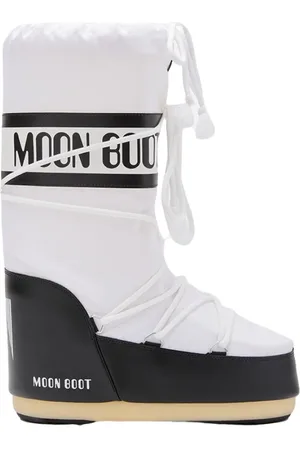 Moon Boot Sko, Dame, Hvid, 39 EU, Nylon, Hvide nylonstøvler med sugefødder