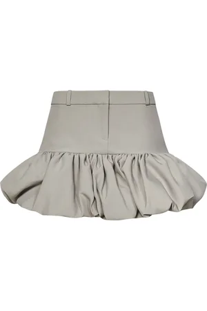COPERNI Nederdel, Dame, Grå, XS, Polyester, Beige Nederdel Flatterende Pasform Forskellige Anledninger