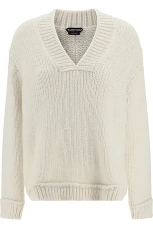 Tom Ford Strik, Dame, , M, Uld, Alpaca V-hals Sweater