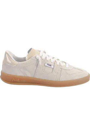 P448 Sko, Dame, , 38 EU, Læder, Læder Sneakers Sand Gummisål