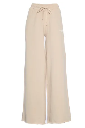DEPARTMENT FIVE Bukser, Dame, , M, Uld, Ivory Palazzo Bukser til Kvinder