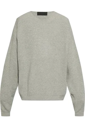 FEAR OF GOD Strik, Herre, Grå, XS, Polyester, Ribstrikket sweater