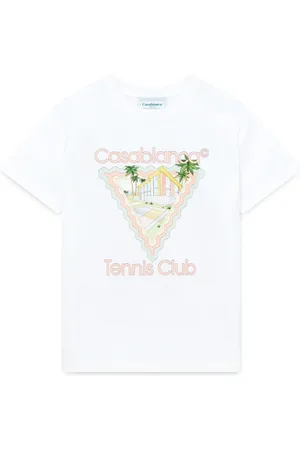 Casablanca Top, Herre, Hvid, XL, Bomuld, Hvid T-shirt med frontprint