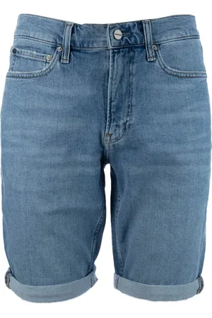 Calvin Klein Shorts, Herre, Blå, W33, Uld, Bermuda Sko til Stilfulde Outfits