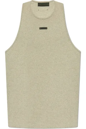 FEAR OF GOD Top, Herre, Grå, L, Bomuld, Ribbet top