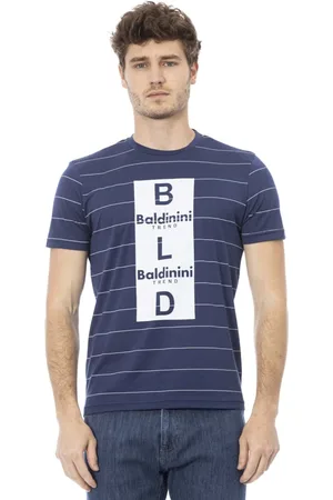 BALDININI Top, Herre, Blå, M, Kortærmet Rund Hals T-shirt