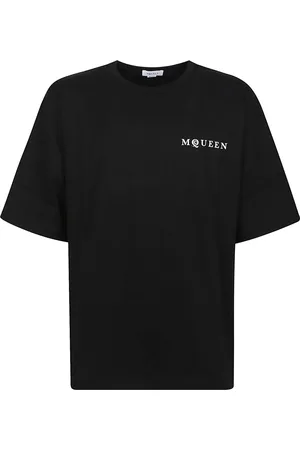 Alexander McQueen Top, Herre, Sort, M, Bomuld, Afslappet Bomuld T-shirt