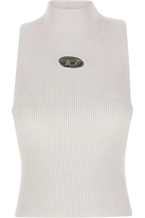 Diesel Strik, Dame, Hvid, S, Turtleneck Strik