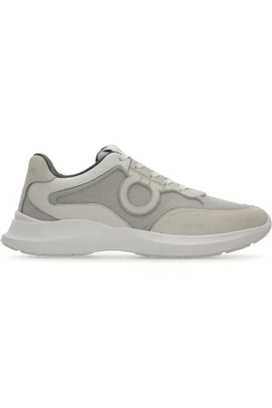 Salvatore Ferragamo Sko, Herre, Grå, 42 1/2 EU, Hvid Grå Herre Sneaker