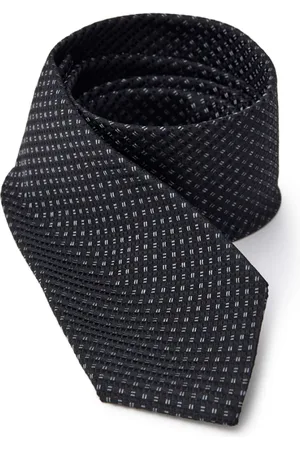 Jil Sander Tilbehør, Herre, Sort, ONE SIZE, Sort Silke Jacquard Slips