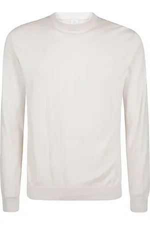 ELEVENTY Strik, Herre, Hvid, L, Bomuld, Sea Island Cotton Polo Shirt
