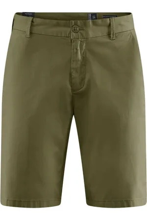 Bomboogie Shorts, Herre, Grøn, W38, Bomuld, Chino Bermuda i bomuldspoplin