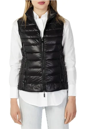 Armani Exchange Jakke, Dame, Sort, XS, Uld, Sort Ærmeløs Jakke til Kvinder