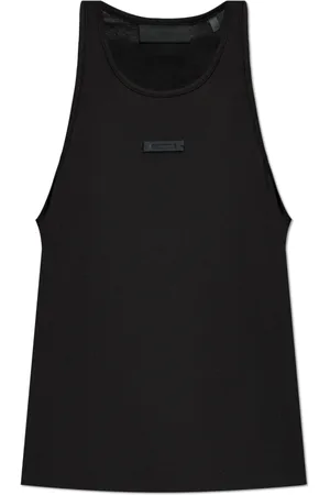 FEAR OF GOD Top, Dame, Sort, 2XS, Bomuld, Top med logo