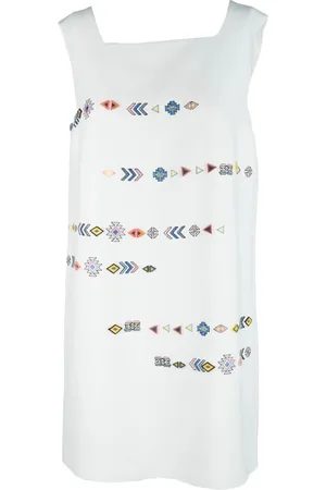 ERMANNO SCERVINO Kjole, Dame, Flerfarvet, S, Uld, Elegant Kjole Samling
