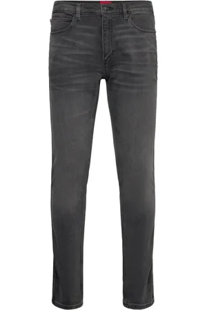 HUGO BOSS Jeans, Herre, Grå, W30 L34, Bomuld, Ekstra Slim Stretch Jeans
