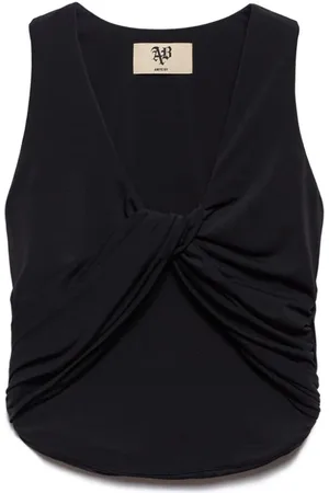 ANIYE BY Top, Dame, Sort, S, Sort V-hals Demi Top