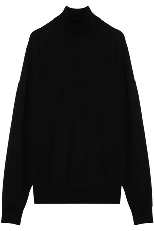DRUMOHR Strik, Herre, Sort, 2XL, Uld, Trøje med en Sød Stil