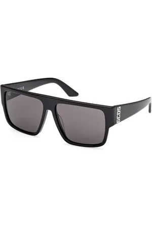 GCDS Tilbehør, unisex, Sort, 57 MM, Sorte solbriller Gd0063 Model 01A