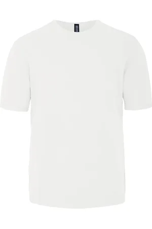 Bomboogie Top, Herre, Hvid, L, Bomuld, Kortærmet strikket crew neck pullover