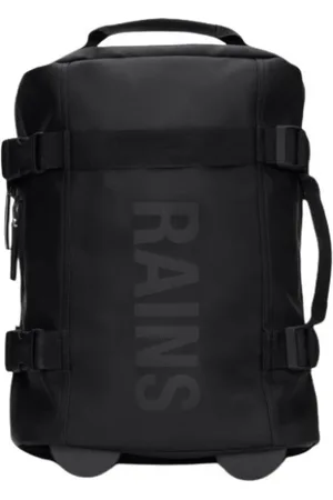 Rains Kuffert, Herre, Sort, ONE SIZE, Polyester, Mini Cabin Taske med Teleskophåndtag