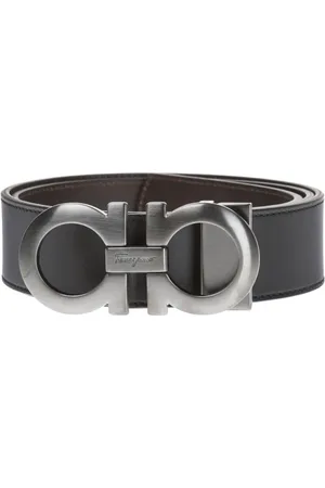 Salvatore Ferragamo Tilbehør, Herre, Sort, 95 CM, Læder, Læderbælte