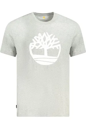 Timberland Top, Herre, Grå, M, Bomuld, Grå Bomuld Crew Neck T-Shirt