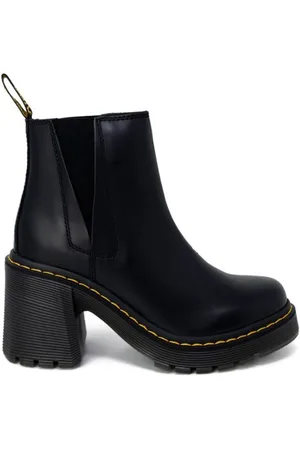 Dr. Martens Sko, Dame, Sort, 41 EU, Læder, Sort Læder Hæle Pumps