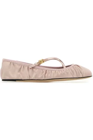 Dolce & Gabbana Sko, Dame, Lyserød, 37 1/2 EU, Læder, Ballerina Sko til Kvinder
