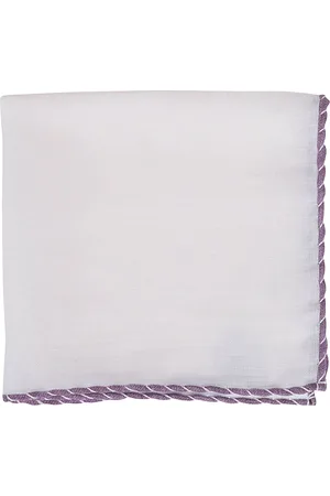 ELEVENTY Tilbehør, unisex, Hvid, ONE SIZE, Linned, Linned Broderet Clutch