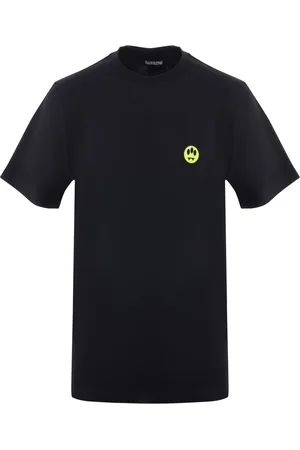 BARROW Top, Herre, Sort, L, Bomuld, Sort bomuldst-shirt med print